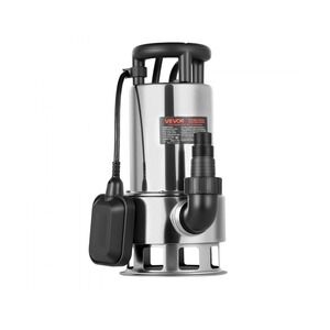 VEVOR Submersible Sewage Pump 1HP 5500GPH Stainless Steel Sludge Pump